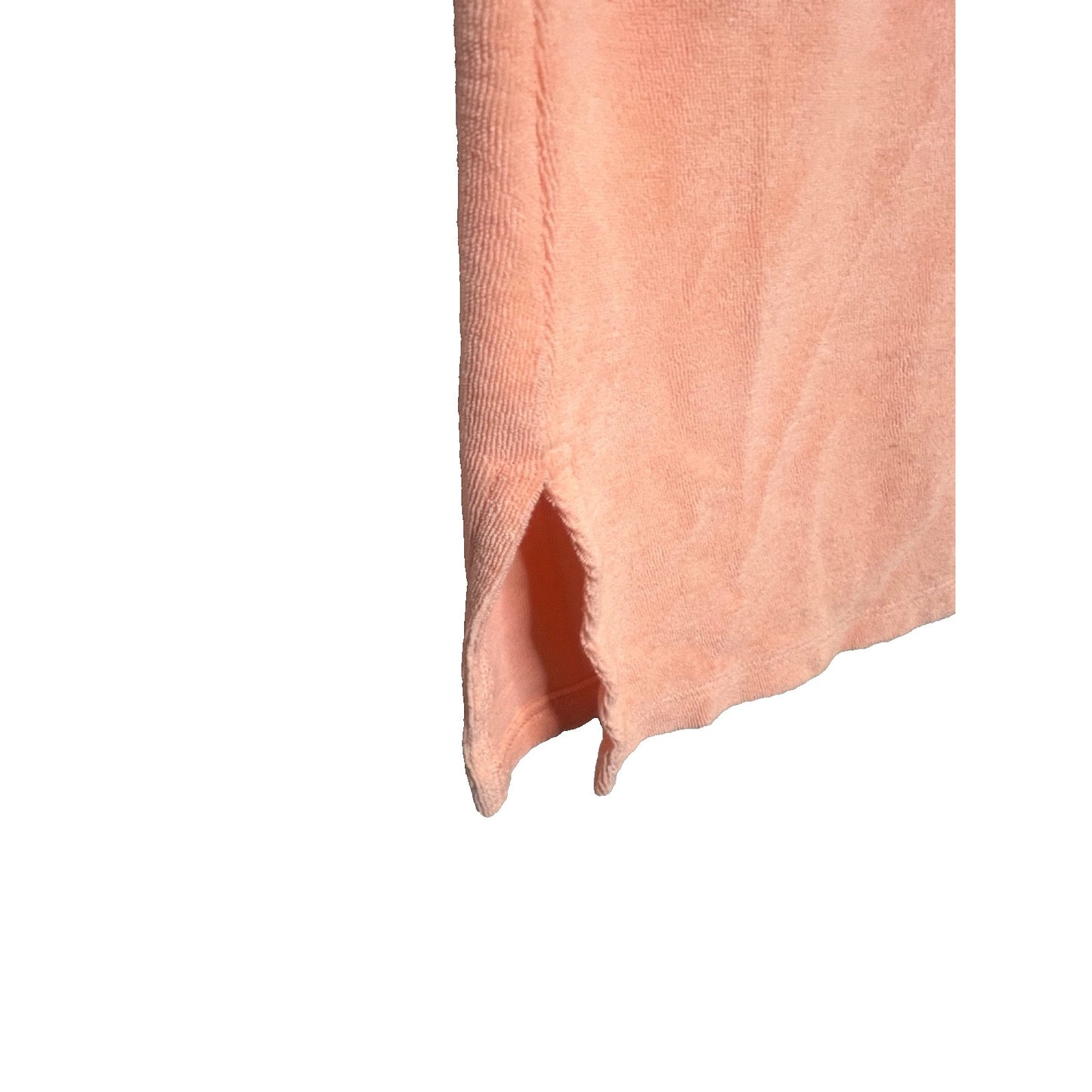 Cuddledown Peach Zip Up Pima Terry Robe House Dress Size Small