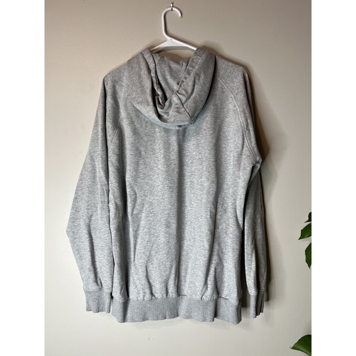 Gymshark Hoodie Mens XL Gray Cotton Full Zip Up Athletic Gym Workout Sweatshirt