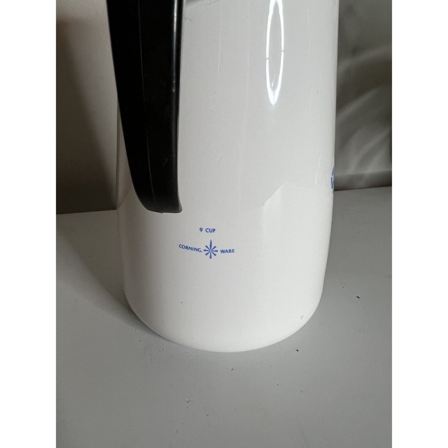 Corelle Ware Blue Cornflower Stove Top Coffee Tea Pot Percolator 9 Cup
