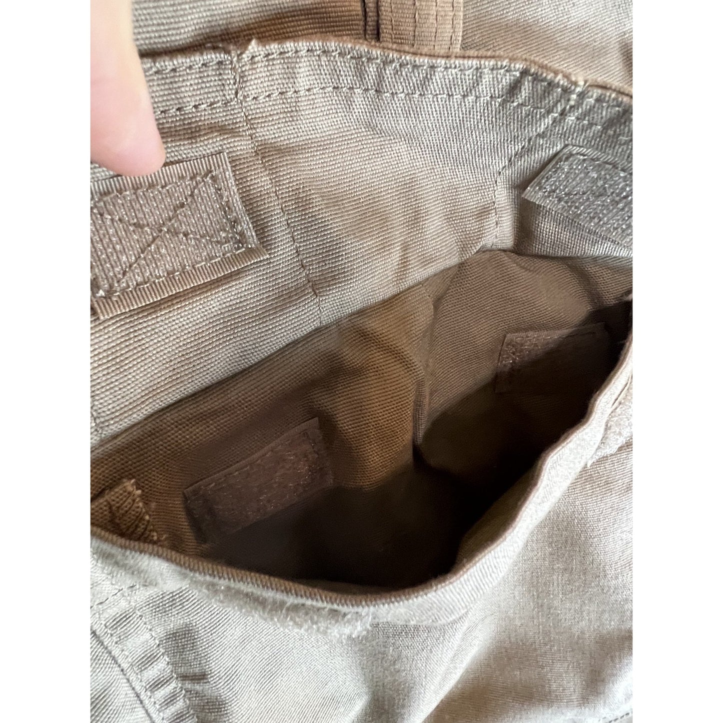 Duluth Trading Co Pants Mens 42x32 Khaki Flex Fire Hose Cargo Work Relaxed Fit