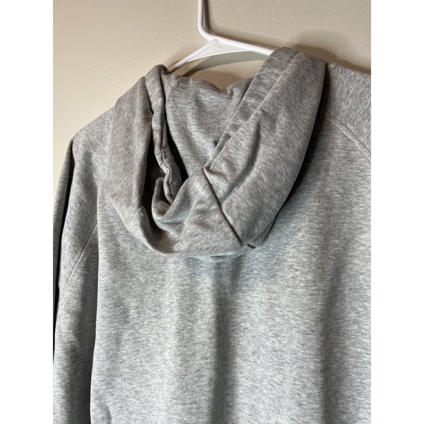 Gymshark Hoodie Mens XL Gray Cotton Full Zip Up Athletic Gym Workout Sweatshirt