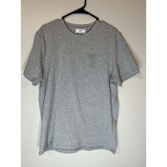 AMI Alexandre Mattiussi AMI De Coeur T-Shirt Gray Men’s Sz L