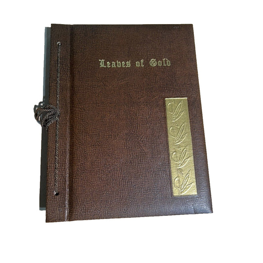 Vintage Leaves of Gold 1948 by Clyde Francis Lytle Beautiful Book Leather Bound