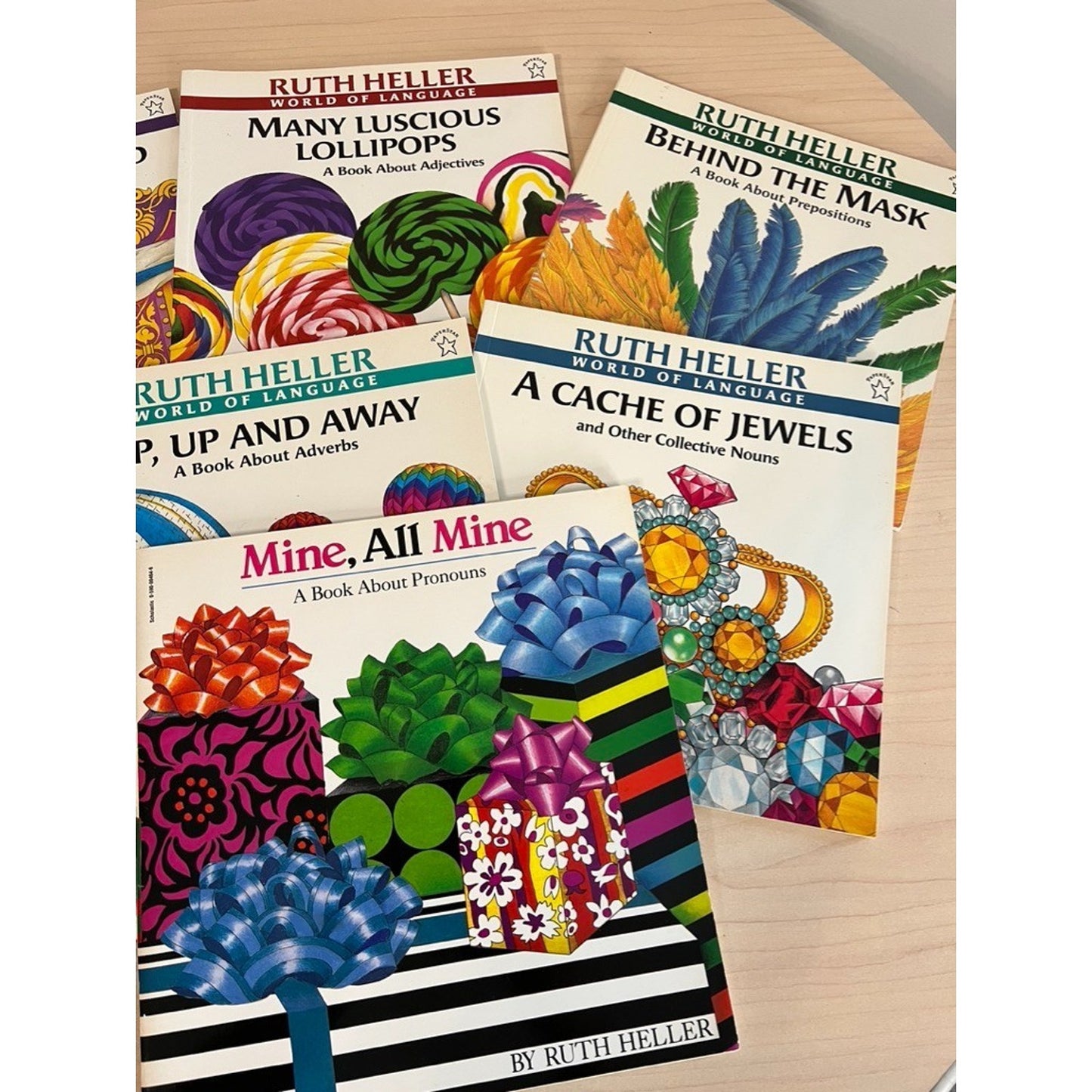 Ruth Heller World of Language Book Lot Of 7 Grammar Nouns Verbs Adj Homeschool