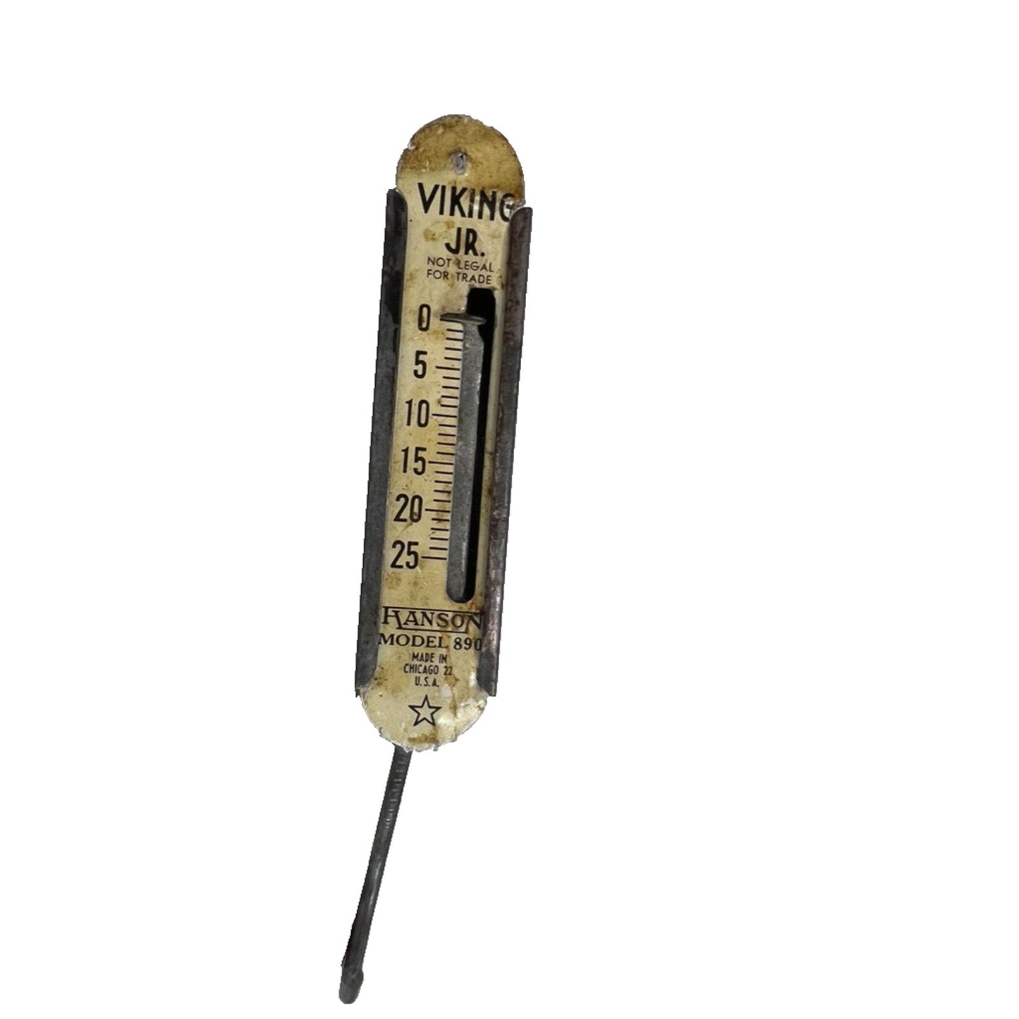 Vintage Hanson 1980's 90's Viking Jr. Fish Spring Scale 25 Lb. Model 890
