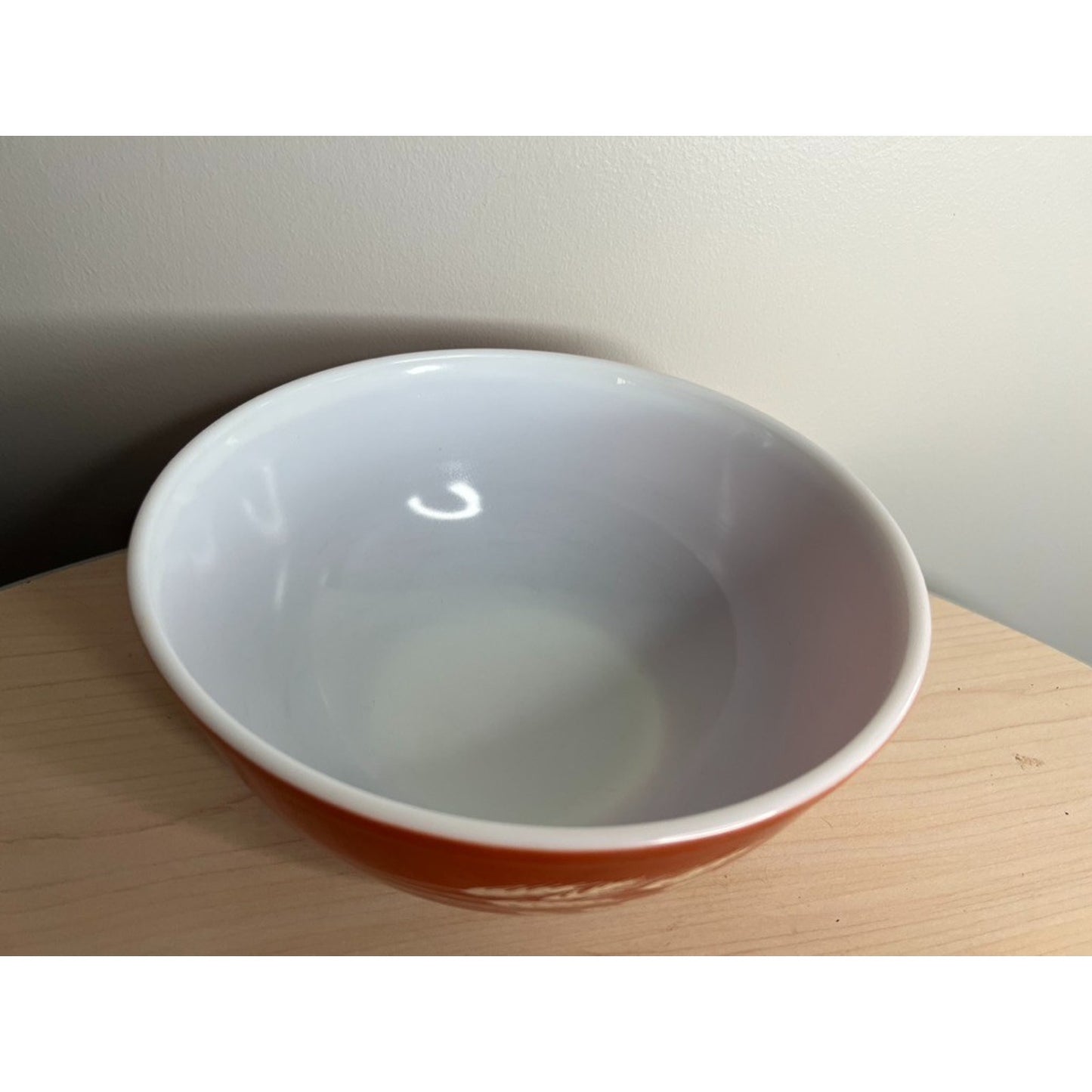 Vintage PYREX Autumn Harvest Wheat Mixing Bowl #404