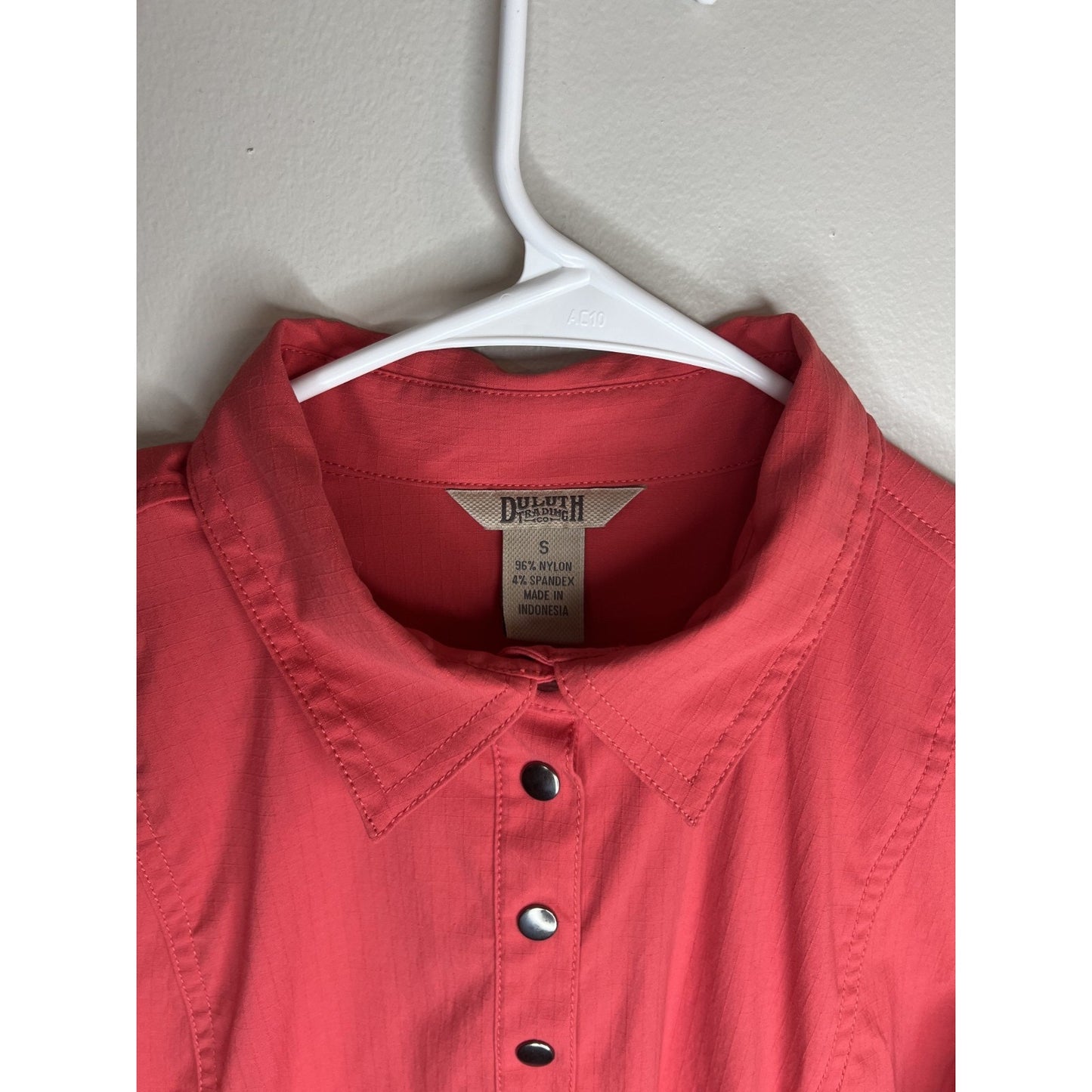 Duluth Trading Co. Pink Small Breezeshooter Breathable Stretch Shirt Dress
