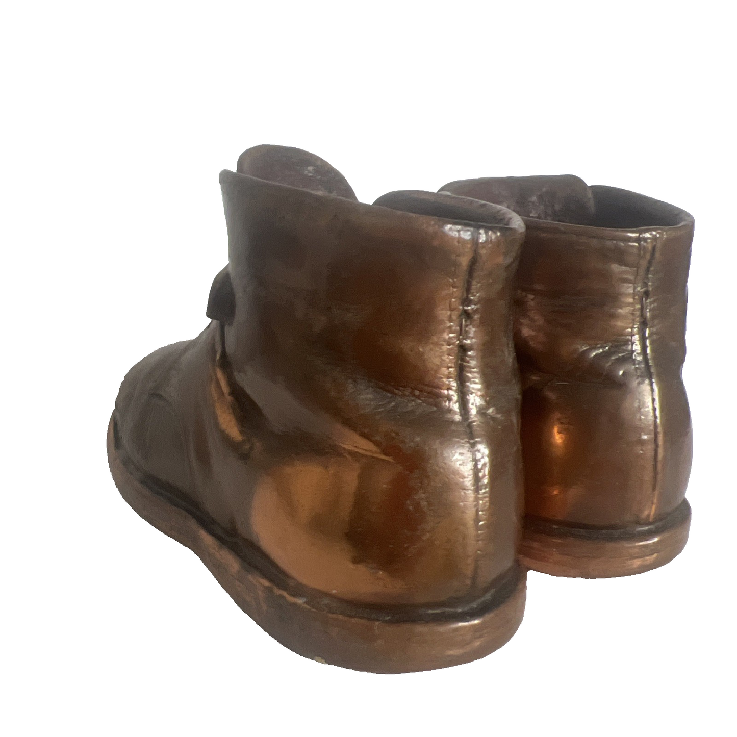 Vintage 1939 Bronze / Copper Baby Toddler Shoes