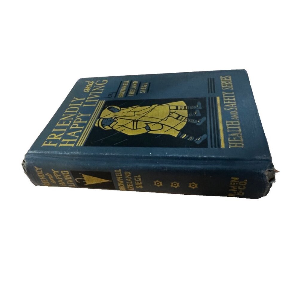 Happy living Health and safety series school book Mcnally HC 1927 VtG