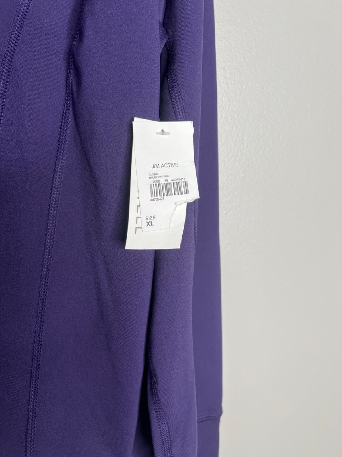NWT Cato Active Live Well Purple Jacket Long Sleeve Full Zip XL