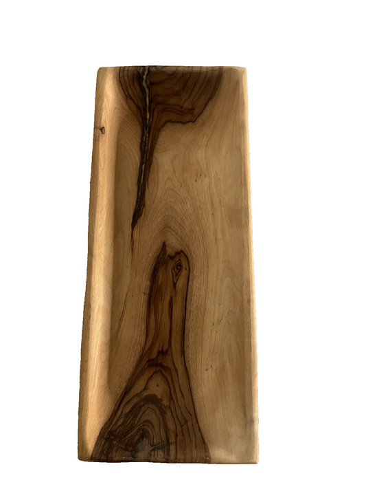 Vintage Olive Wood Made In Israel c 1950's - 1960's Nesting Trays