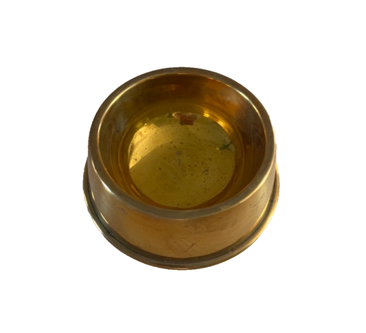 Vintage Hampton Brass Dog or Cat Bowl Dish Gorgeous!!!