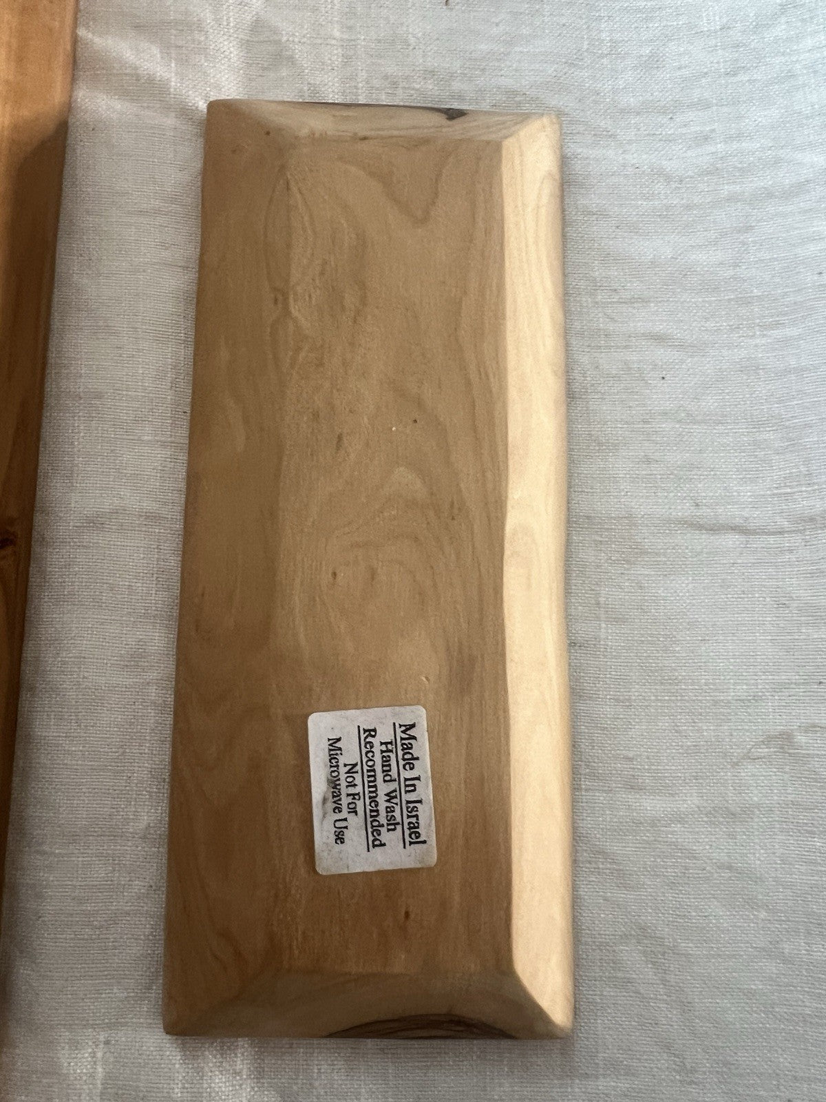 Vintage Olive Wood Made In Israel c 1950's - 1960's Nesting Trays