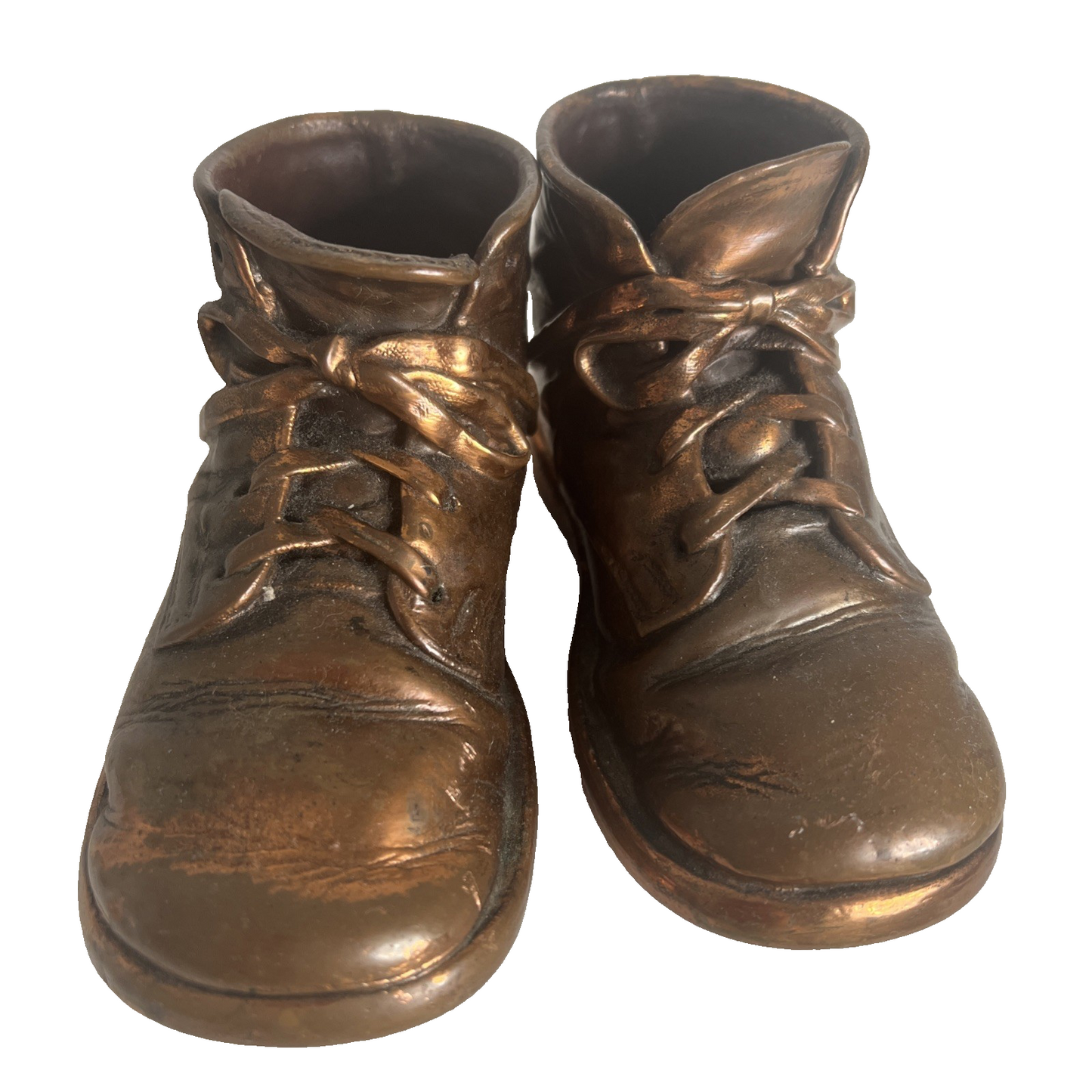 Vintage 1939 Bronze / Copper Baby Toddler Shoes