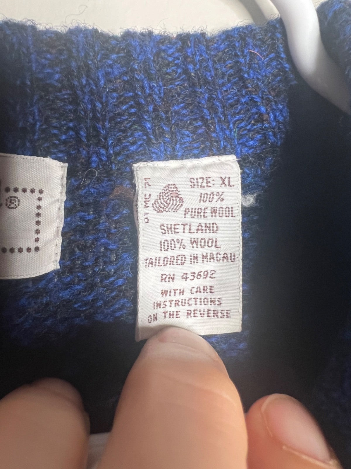 Vintage 1960 Argyle DAD Men's Sweater Brian MacNeil Shetland Wool MCM XL