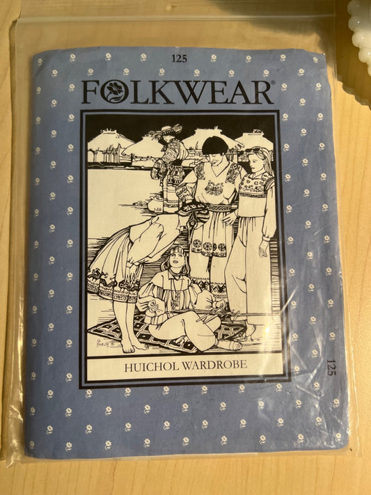 Folkwear Huichol Wardrobe 125 Unisex Adult Sz S M L Sewing Pattern UC FF VTG NIP
