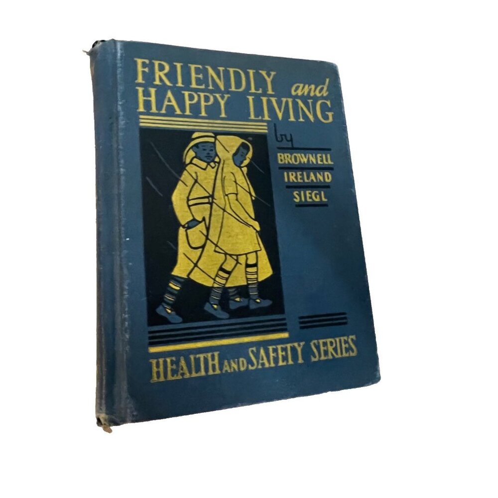 Happy living Health and safety series school book Mcnally HC 1927 VtG
