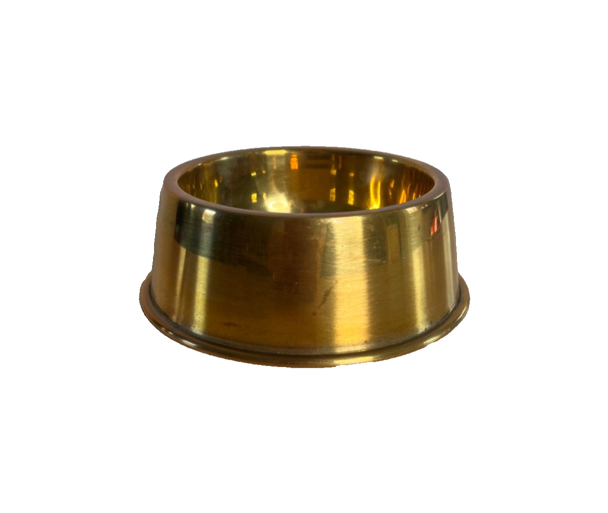 Vintage Hampton Brass Dog or Cat Bowl Dish Gorgeous!!!