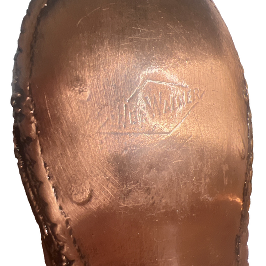 Vintage Copper Bronze Dipped Baby Shoes Heirloom Shelf Decoration