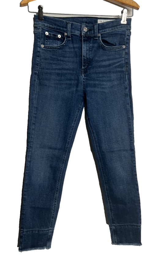Rag & Bone Jeans High Rise Skinny Ankle Womens Size 26 Stretch Denim
