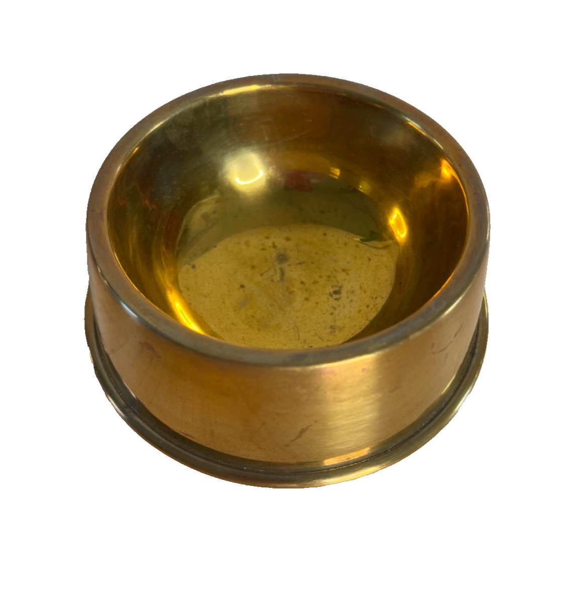 Vintage Hampton Brass Dog or Cat Bowl Dish Gorgeous!!!