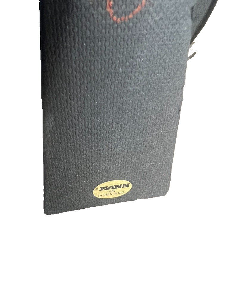 1987 Mann Vintage Brass Reticulated Easel Back Photo Frame