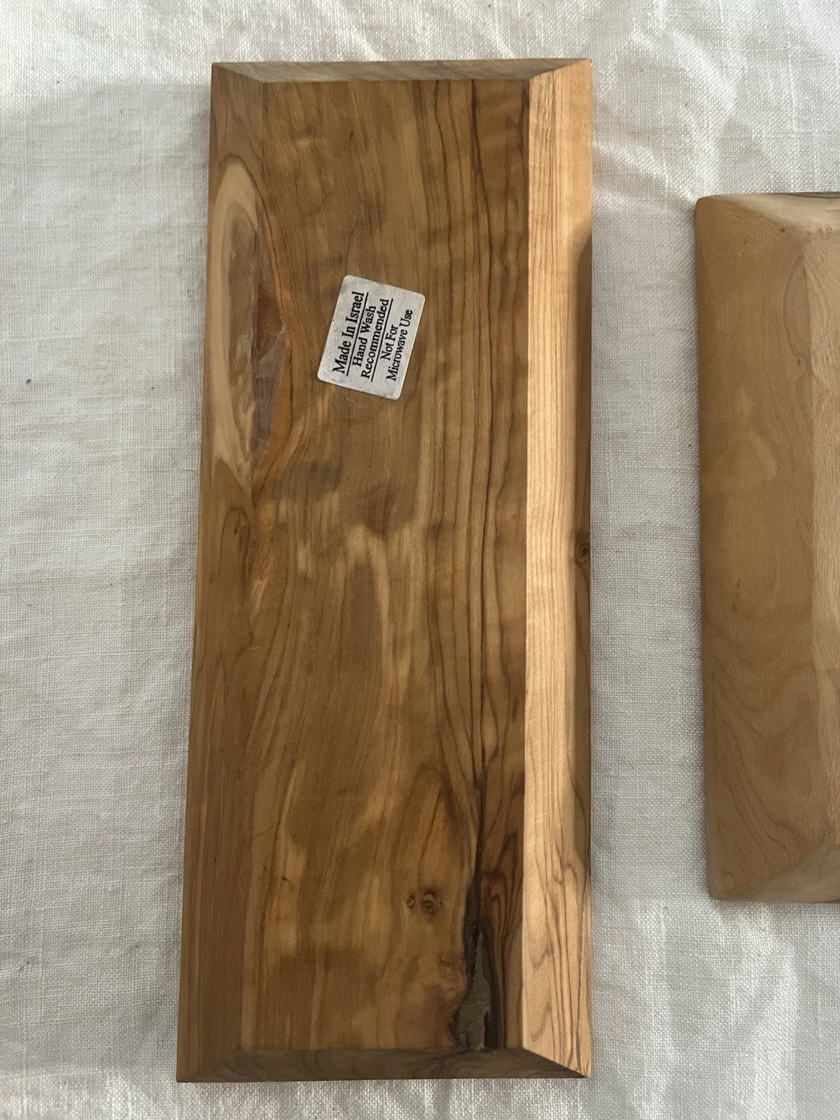 Vintage Olive Wood Made In Israel c 1950's - 1960's Nesting Trays