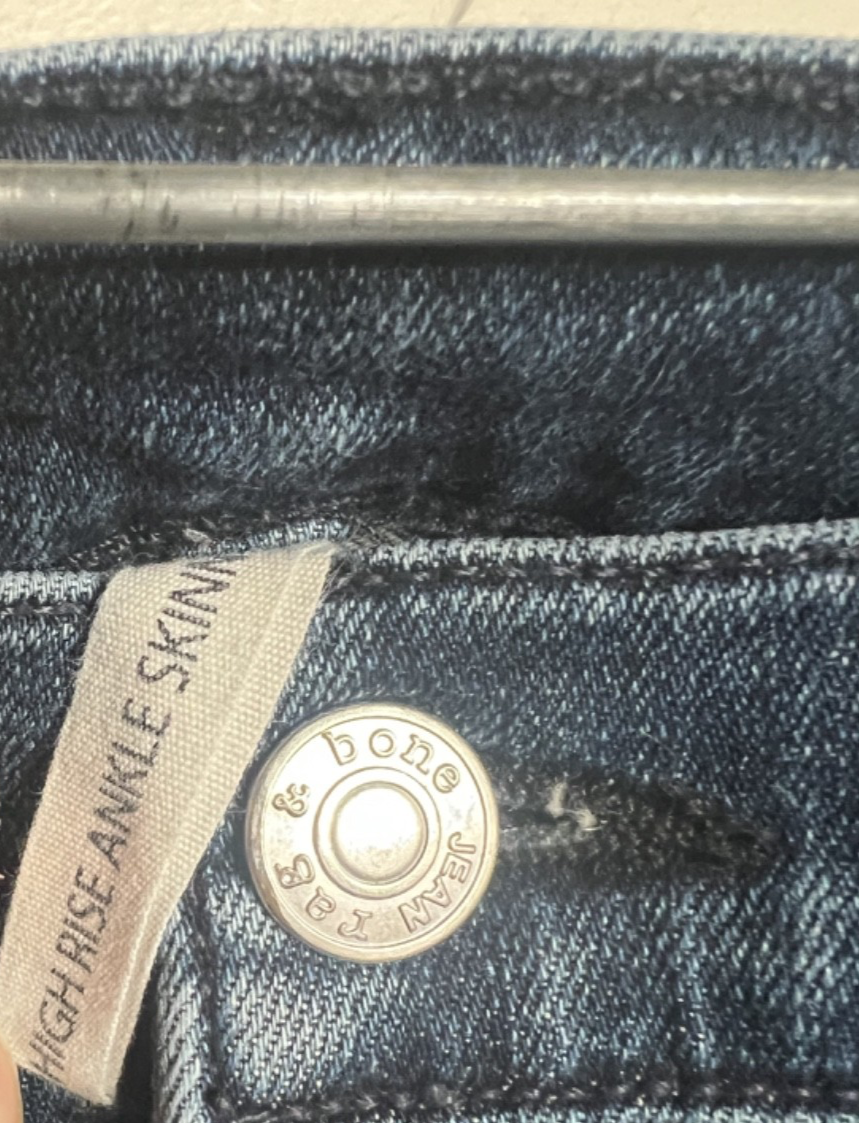 Rag & Bone Jeans High Rise Skinny Ankle Womens Size 26 Stretch Denim