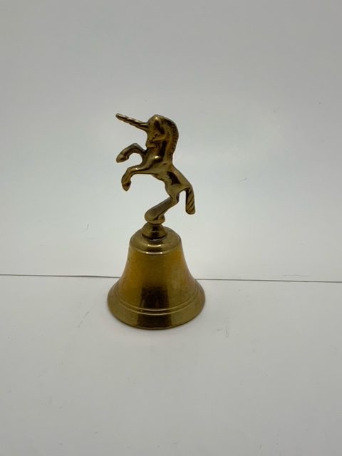 Vintage Brass Unicorn bell